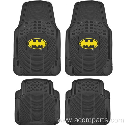 Batman Rubber Car Floor Mats 4 PC Front